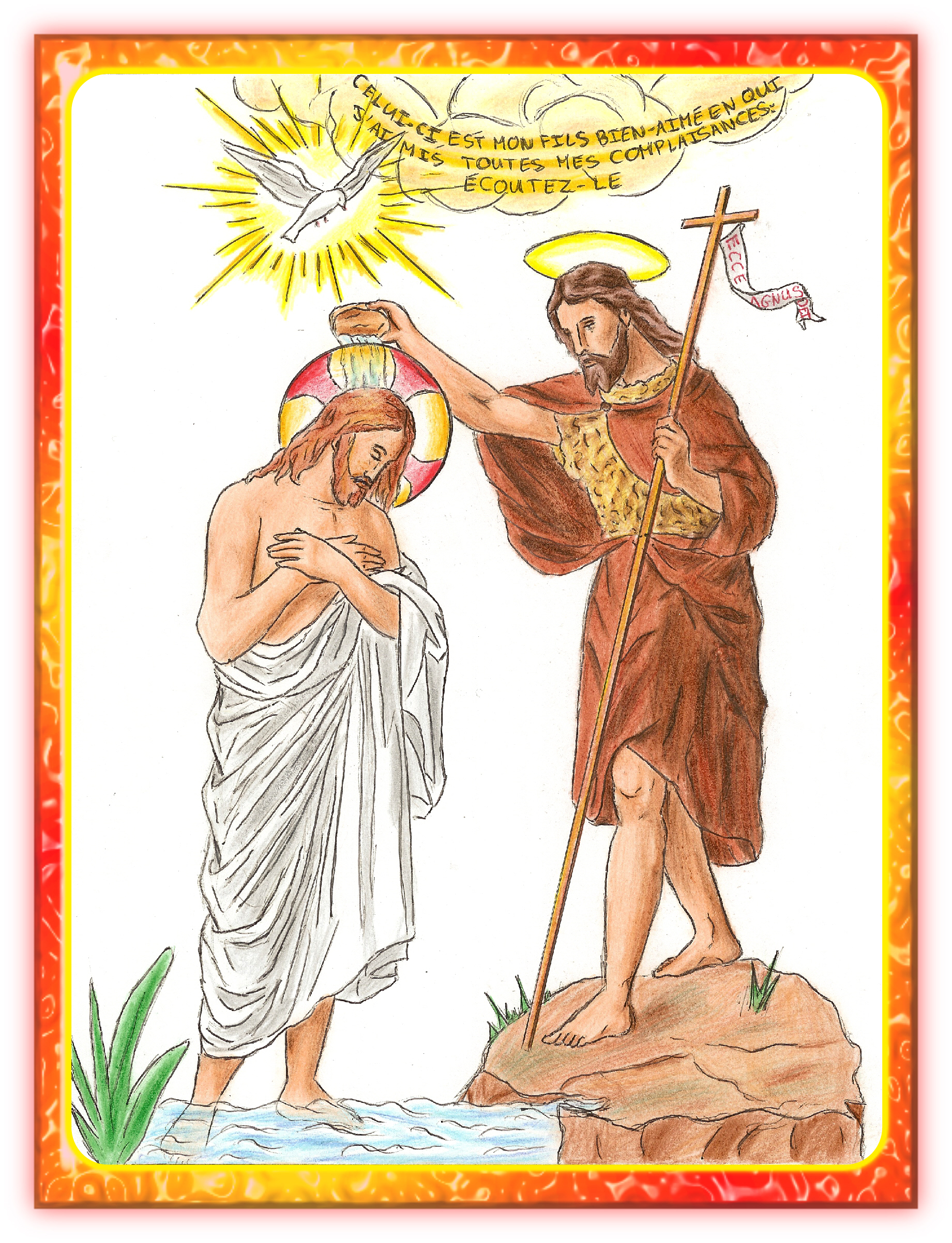 CALENDRIER CATHOLIQUE 2020 (Cantiques, Prières & Images) - Page 2 Le-bapt-me-de-notre-seigneur-56f2d10